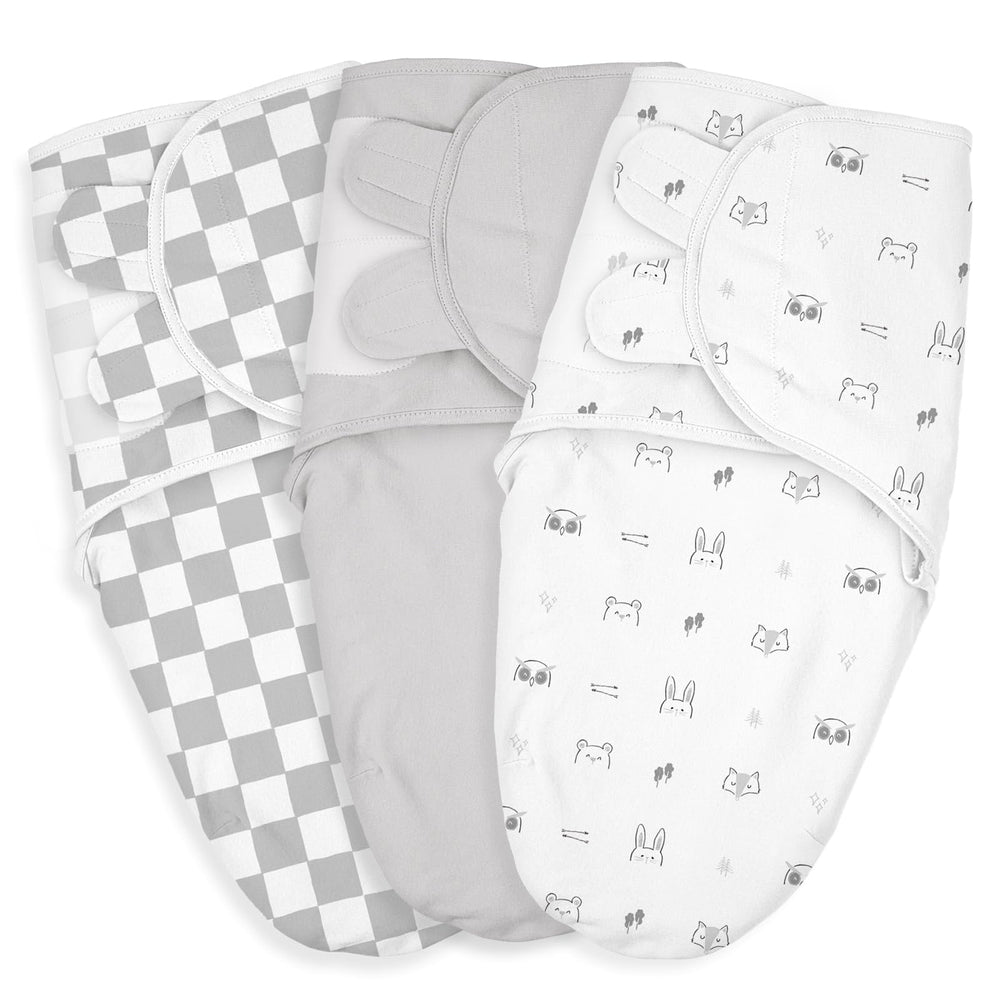 LYRICHOM BABY swaddle sack in soft organic cotton, cozy for newborn sleep.
