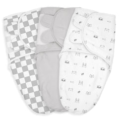 LYRICHOM BABY swaddle sack in soft organic cotton, cozy for newborn sleep.