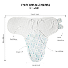 Three-step swaddle design on LYRICHOM BABY sacks speeds bedtime routines.