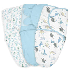 LYRICHOM BABY swaddle sacks triple-pack packaging for easy newborn essentials.