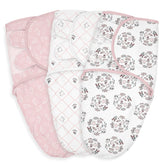 LYRICHOM BABY swaddle sacks front view with birds and branches pattern for newborn comfort