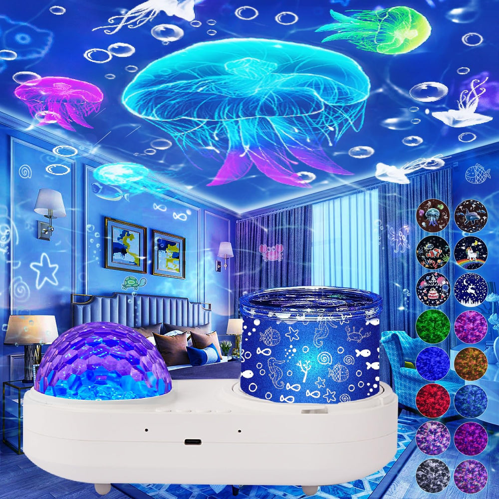 LytRdIt Ocean Wave Projection creates calming blue waves for bedtime ambiance.