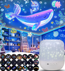LytRdIt planetarium jellyfish projection lights create a calming bedtime atmosphere on walls.