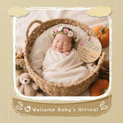 LZC LADYS GIFT wooden baby sign with cloud and moon, serene nursery accent.