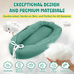 Lzhuanmi Baby Lounger Cover with removable, washable cover for easy cleaning