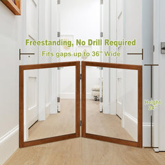 LZRS transparent pet fence promotes supervision in hallways without blocking light.