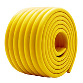 M2cbridge edge guard in yellow protects sharp furniture corners for desks