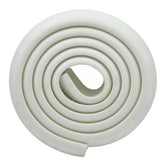 M2cbridge corner bumper on a white desk edge provides soft protection for toddlers.