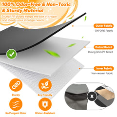 Mabahoo collapsible storage bin featuring a sturdy frame for durable use.