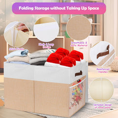 Mabahoo dustproof foldable toy storage, keeps items protected when not in use.