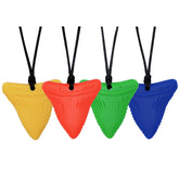 MaberryTech Direct shark tooth sensory chew necklace supports focus during tasks