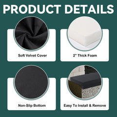 MABOZOO non-slip back keeps the cushion steady along the fireplace edge