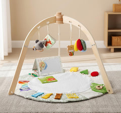 Macabaka sensory mat with five zones supports visual, tactile, and cognitive engagement