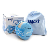 Mack's Baby Muffs headband close-up showing gentle, secure fit for tiny ears.