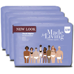 Made for Living Ultimate Absorbency underwear, front view, secure and comfortable overnight protection.
