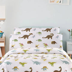 MAG dinosaur pillowcase features strong stitching to reduce wear and fading