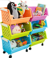 MAGDESIGNER kids toy chest with wheels for easy room organization.