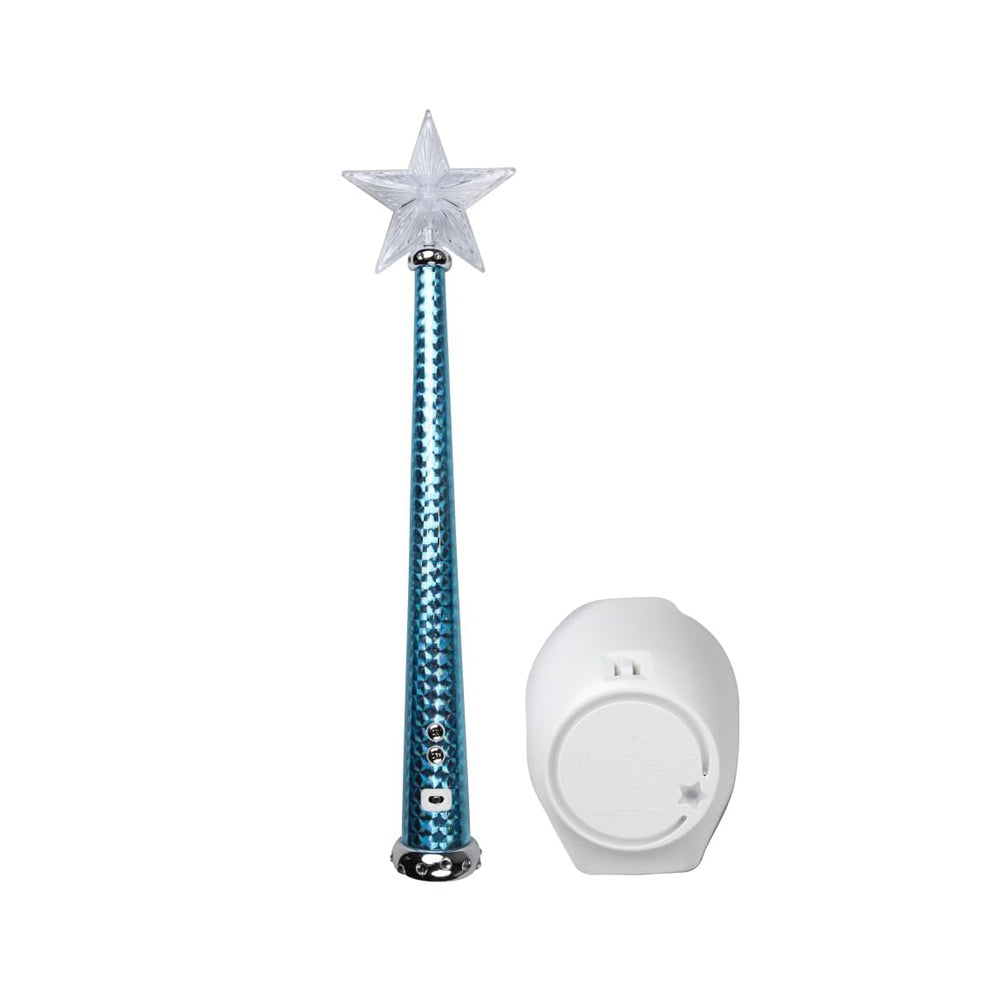 Magic Light Wand blue glow enhances cozy nighttime lighting.