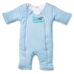 Magic Sleepsuit Merlin's blue microfleece close-up showing cozy, secure transition