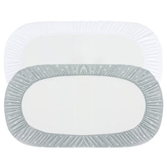 Magik & Kover white and grey design adds a calm, modern look to the bassinet.