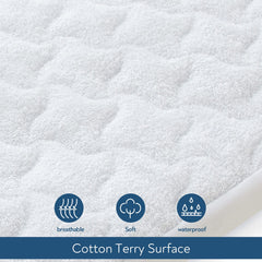 Magik & Kover cotton terry surface feels soft and breathable for baby.
