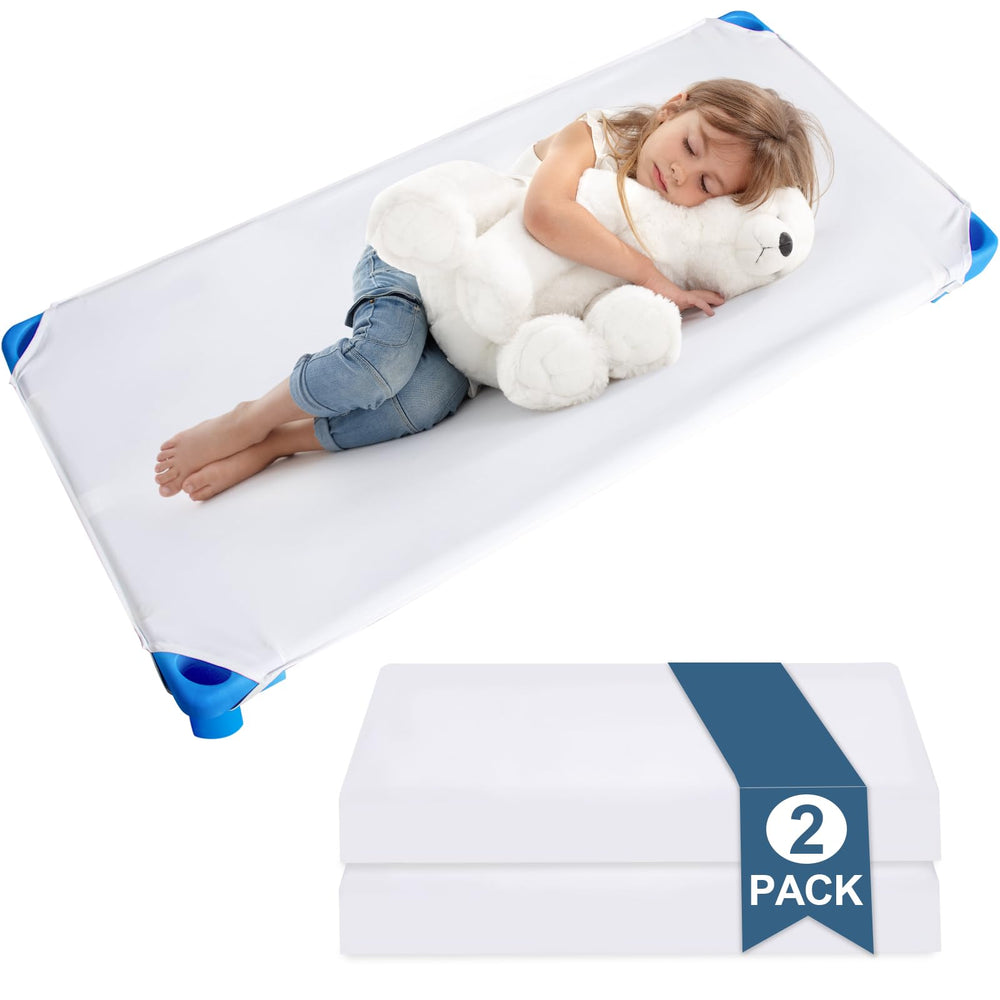 Magik & Kover daycare cot sheet fits snugly on standard mattresses