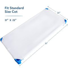 Magik & Kover sheet on mattress demonstrates secure four corner elastics