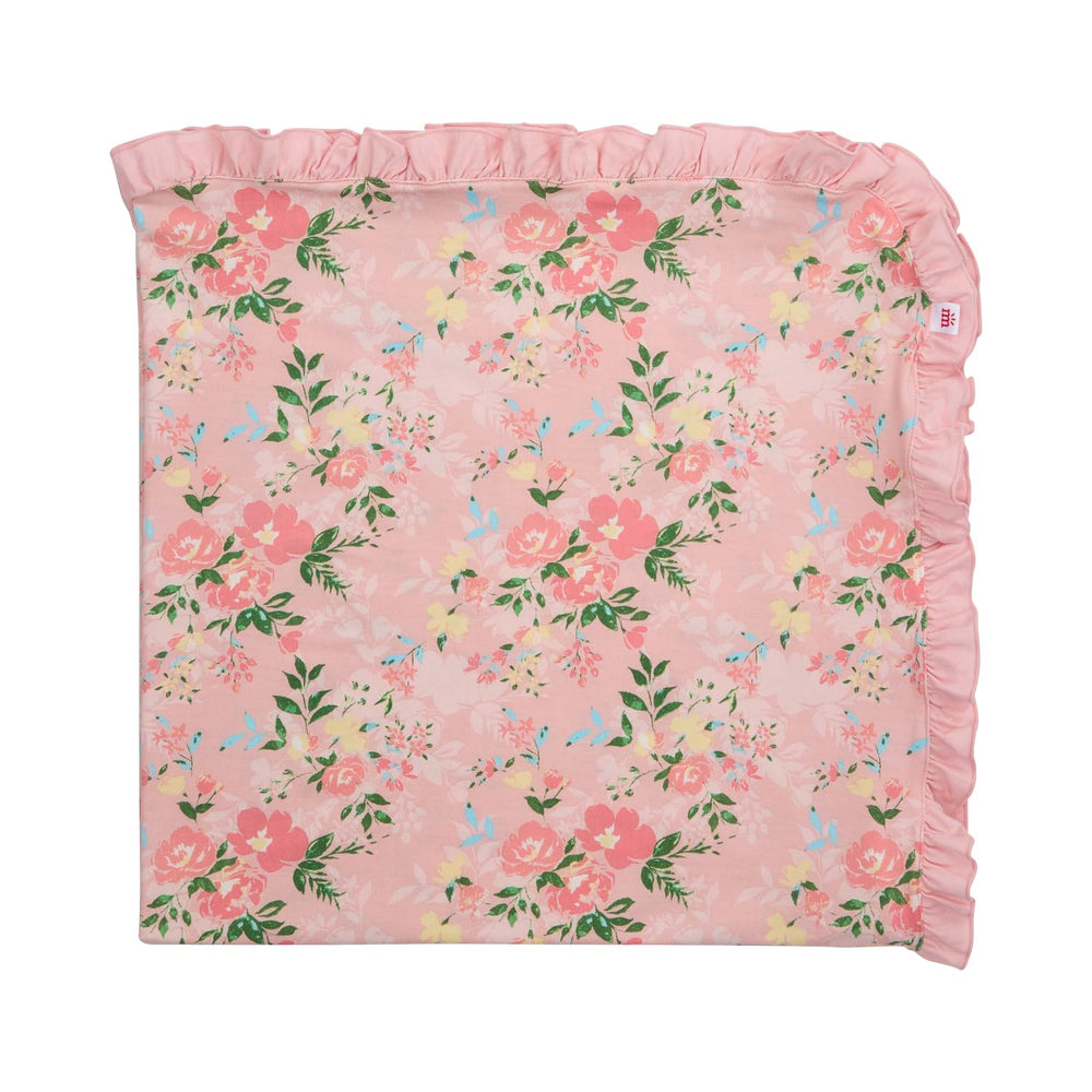 Magnetic Me modal soothing swaddle blanket Ainslee, silky soft and breathable for stroller or car-seat comfort.