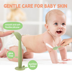 Three color options of MAIKKB spatula help keep diaper care organized.