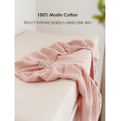 MairMore pink changing pad cover provides cozy surface and easy care between uses