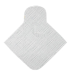 Makemake Organics changing pad blue stripes tucked in a bag for quick access