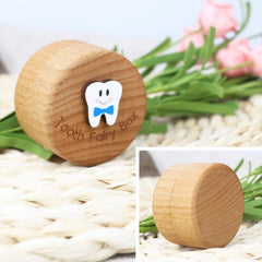 Malihome Tooth Fairy Box in beech wood with natural finish.