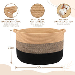 Close-up of Maliton cotton rope weave highlighting softness and durability.
