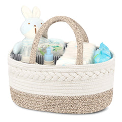 Maliton Diaper Caddy extended handles and removable divider enable easy transport