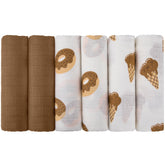 Maliton muslin swaddle blankets 3-layer soft offer breathable wrap for newborns.