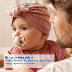 MAM Air pacifier designed for 6+ month babies with comfortable latch.