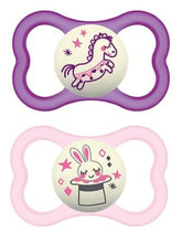 MAM Air Night Pacifier glow-in-the-dark for easy night-time location and comfort.