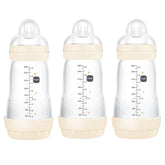 MAM Easy Start 9oz anti-colic bottle with vented base supports comfortable feeding.