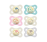 MAM Original Night Pacifiers glow in the dark for easy night-time locating.