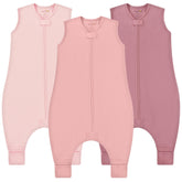 Mama Cheetah toddler sleep sack with feet in 0.5 TOG for breathable warmth.