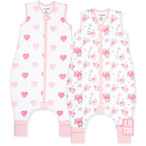 Mama Cheetah toddler sleep sack with feet provides soft breathable warmth for restful nights