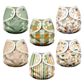 Mama Koala reusable diaper cover with snap closure for quick changes and leakage protection.