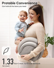 Mamatepe changing pad with adjustable safety strap gray for security