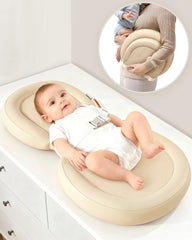 mamatepe baby changing pad with waterproof surface for quick wipe-clean cleanup