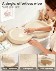 mamatepe changing pad in peanut shape provides comfy support during diaper changes