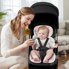 Mamatepe universal-fit pads adapt to strollers car seats and bassinets
