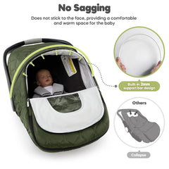 mamatepe breathable fabric keeps air circulating while keeping baby warm