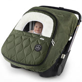 mamatepe winter cover for baby car seat shows waterproof windproof protection