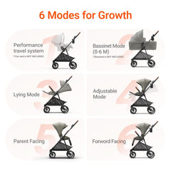 MAMAZING Air Lux one-hand fold enables quick, compact storage.