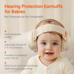 MAMAZING ear muffs with stepless headband adjust for growing toddlers